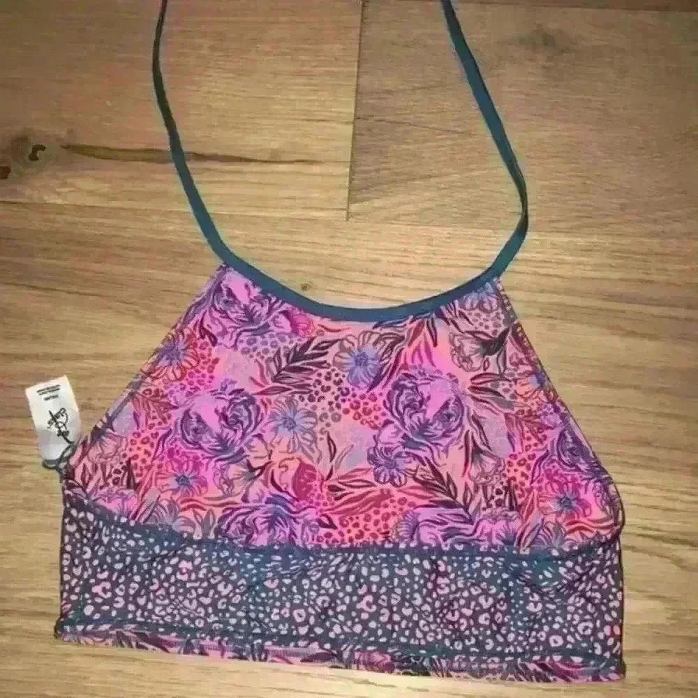 Art Class reversible colorful swimsuit top
